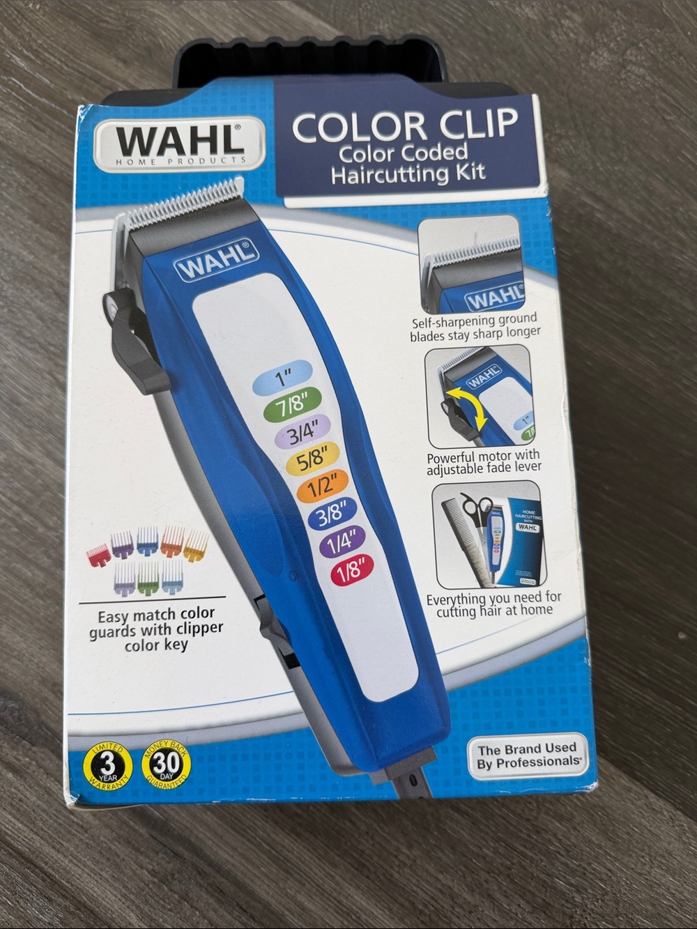 *UNOPENED* Wahl Color Clip Corded Hair Clipper in Blue and White